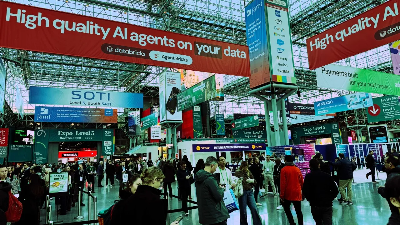 NRF retail-technology show floor at the Javits Center